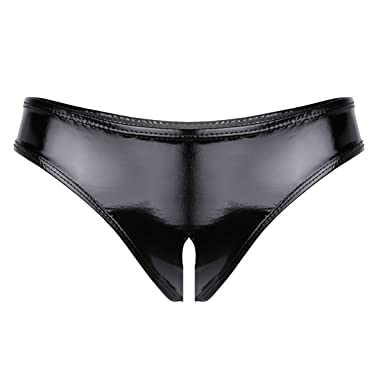 best of Panties Leather crotchless