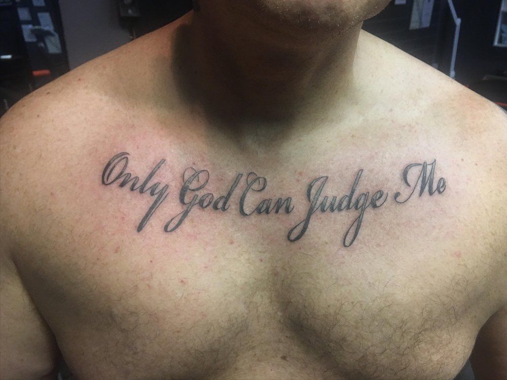 best of Judge me tattoos god can Only