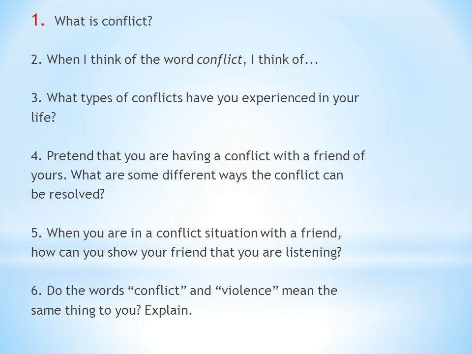 How to resolve conflict in dating
