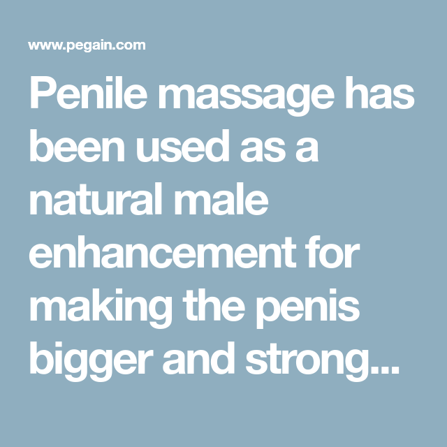 best of Penis massage sexual Non
