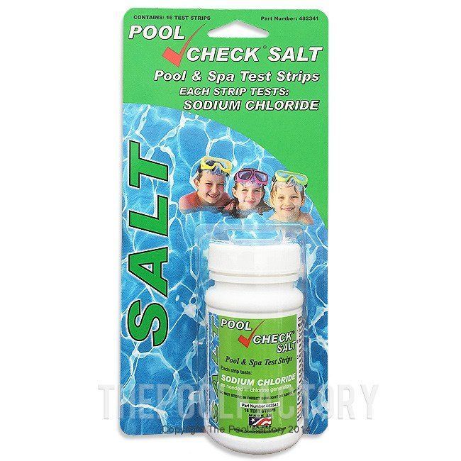 New Y. reccomend Pool check salt test strips