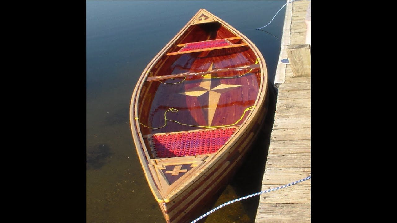 Cedar strip canoe design