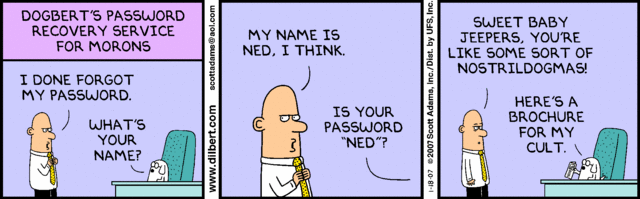 Tequila reccomend Comic strip about passwords