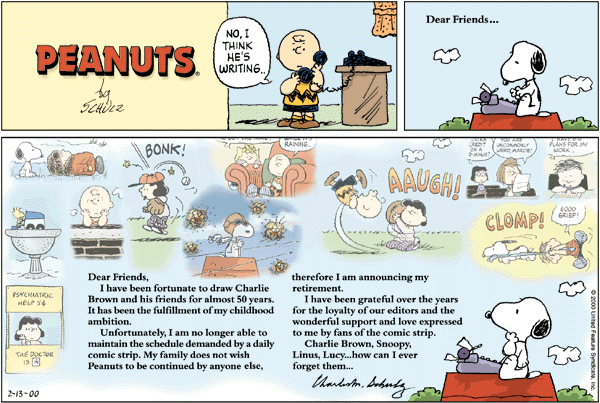 best of Characters strip of peanuts List comic