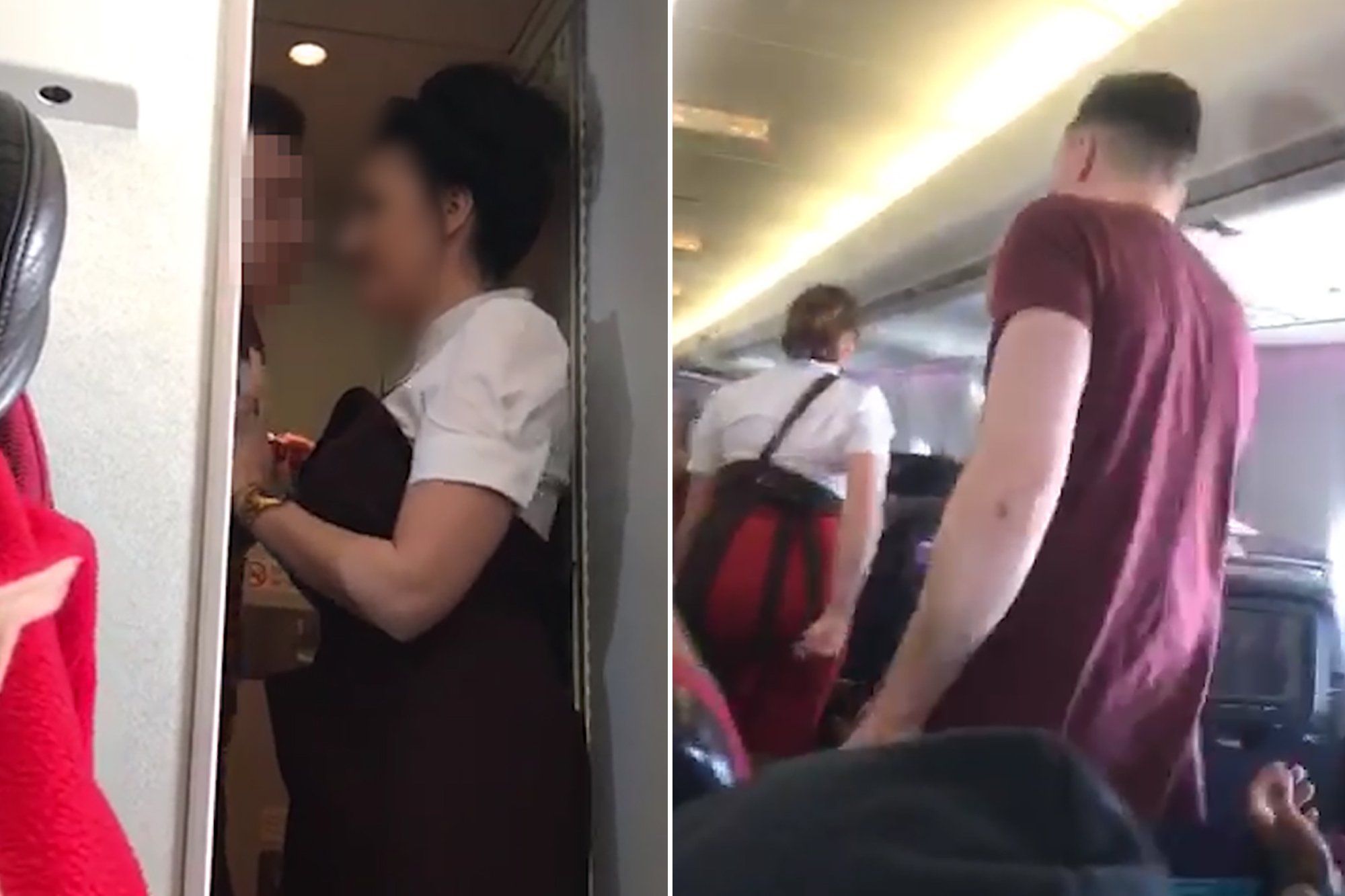 Girl dry humped on airplane