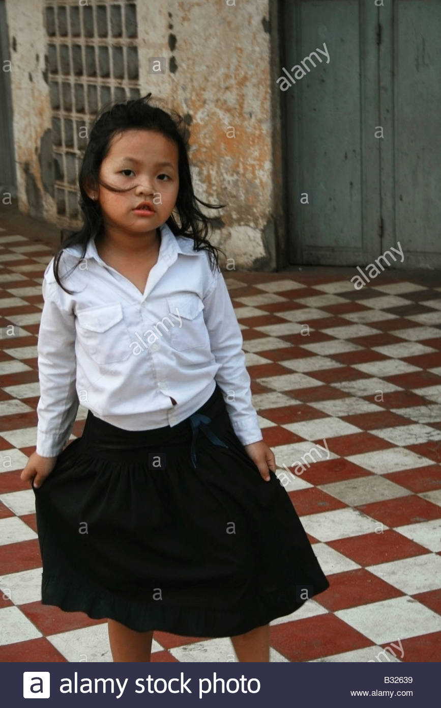 best of Girl Combodian crossed legs school
