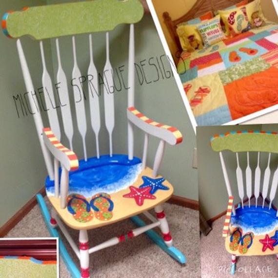 best of Adult chairs painted Hand rocking