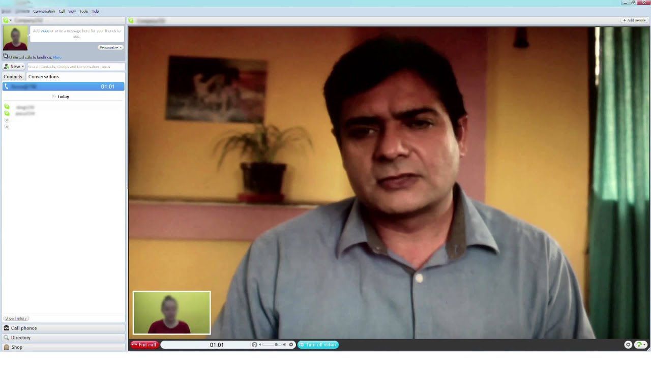 Very funny interview of an indian on skype