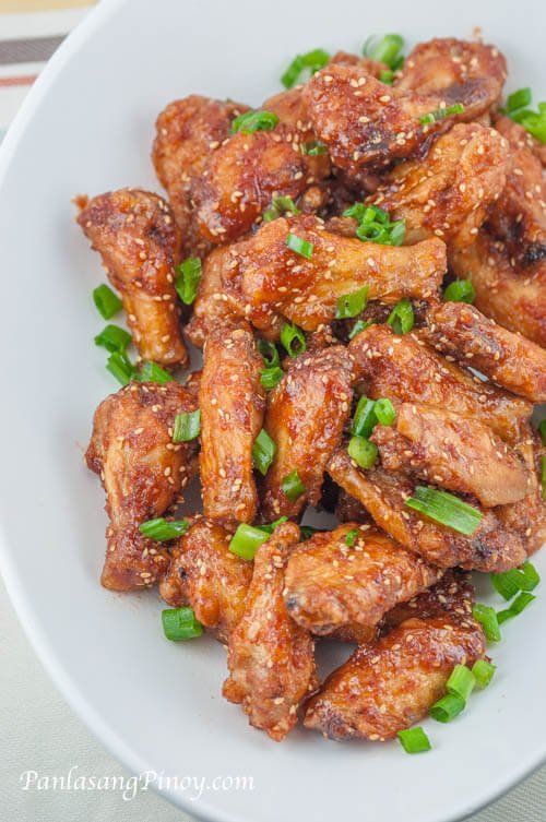 Asian chicken wings fried