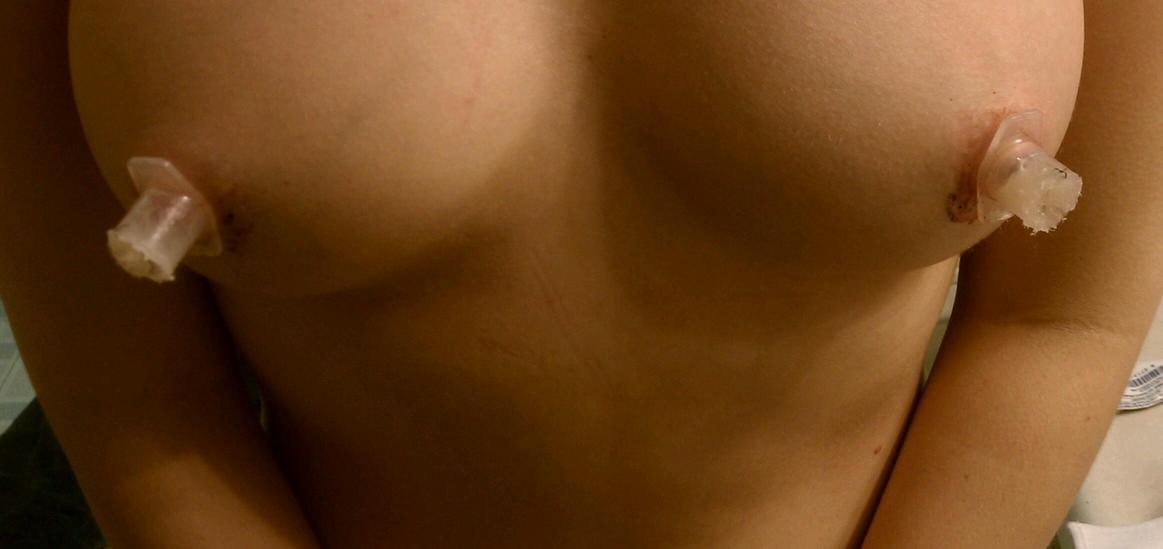 best of On black naked nipples girl Inverted