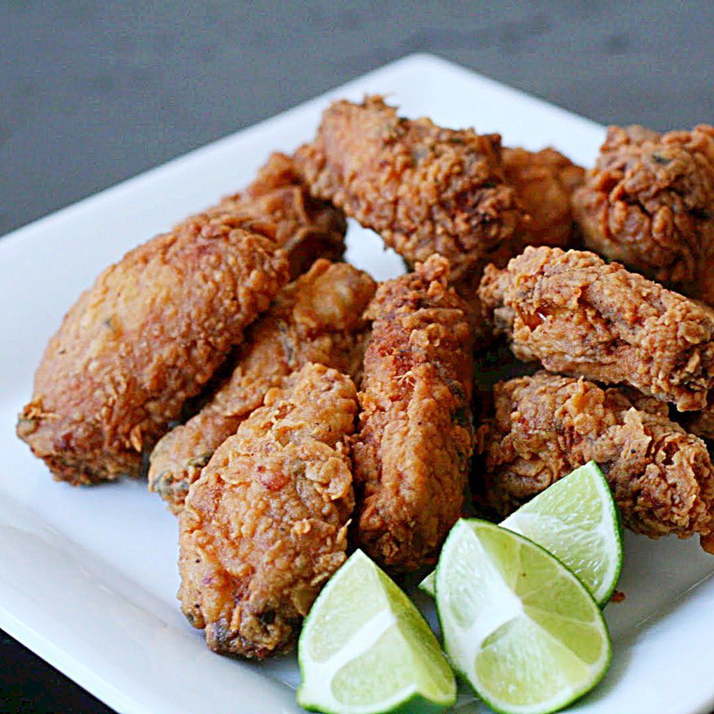 Asian chicken wings fried
