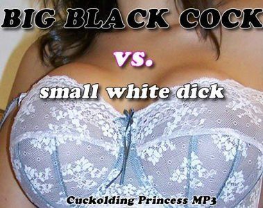 Small white dick huge black cock