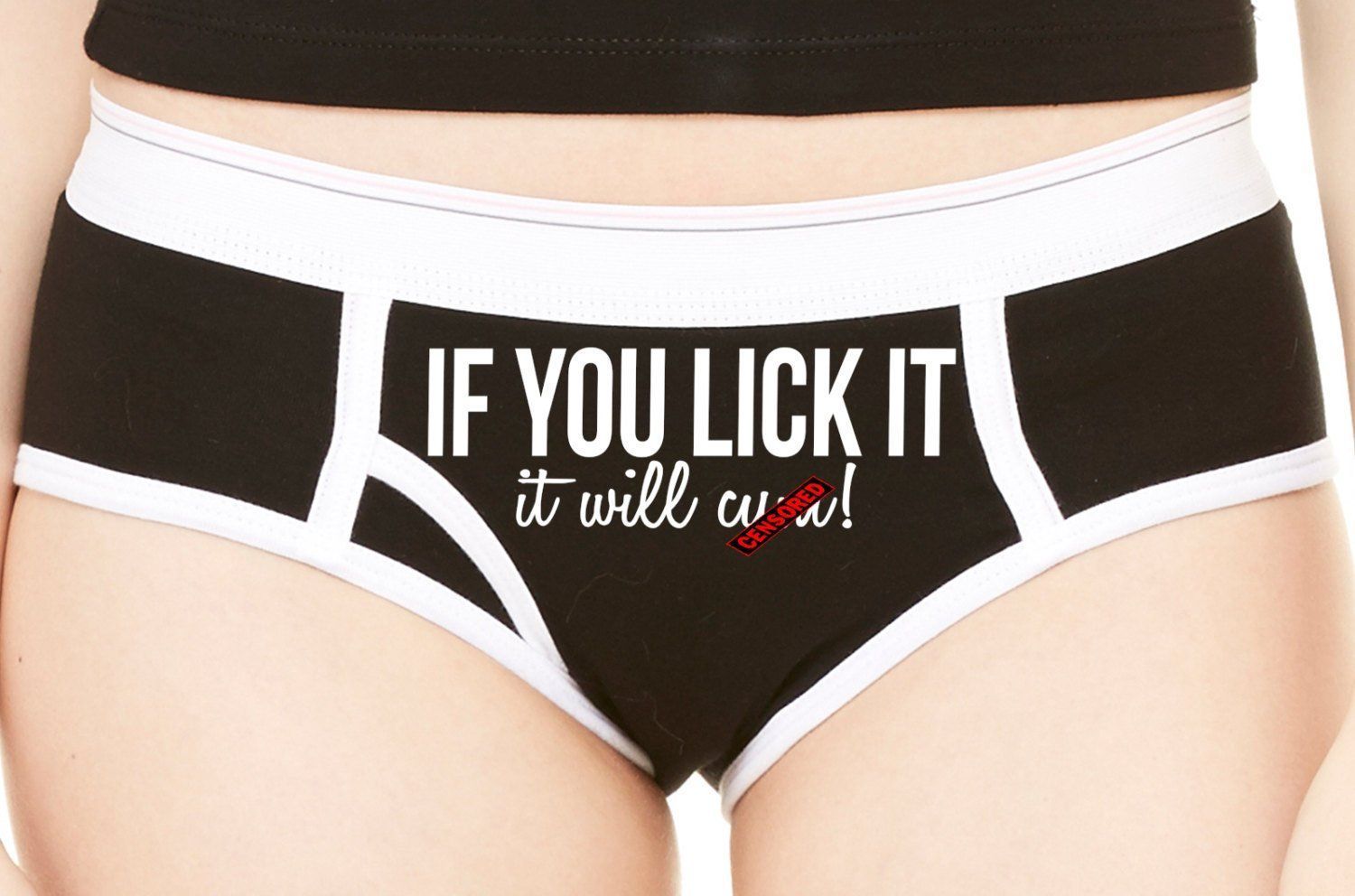 Lick cum on panties picture