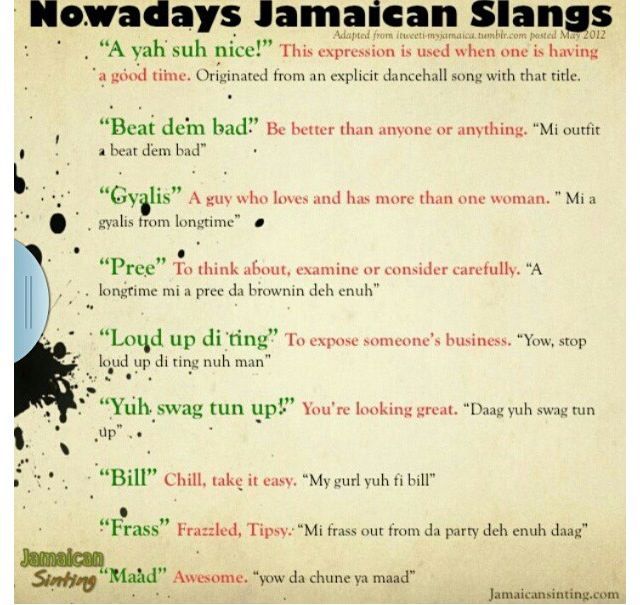 Hard-Boiled reccomend Funny jamaican talk