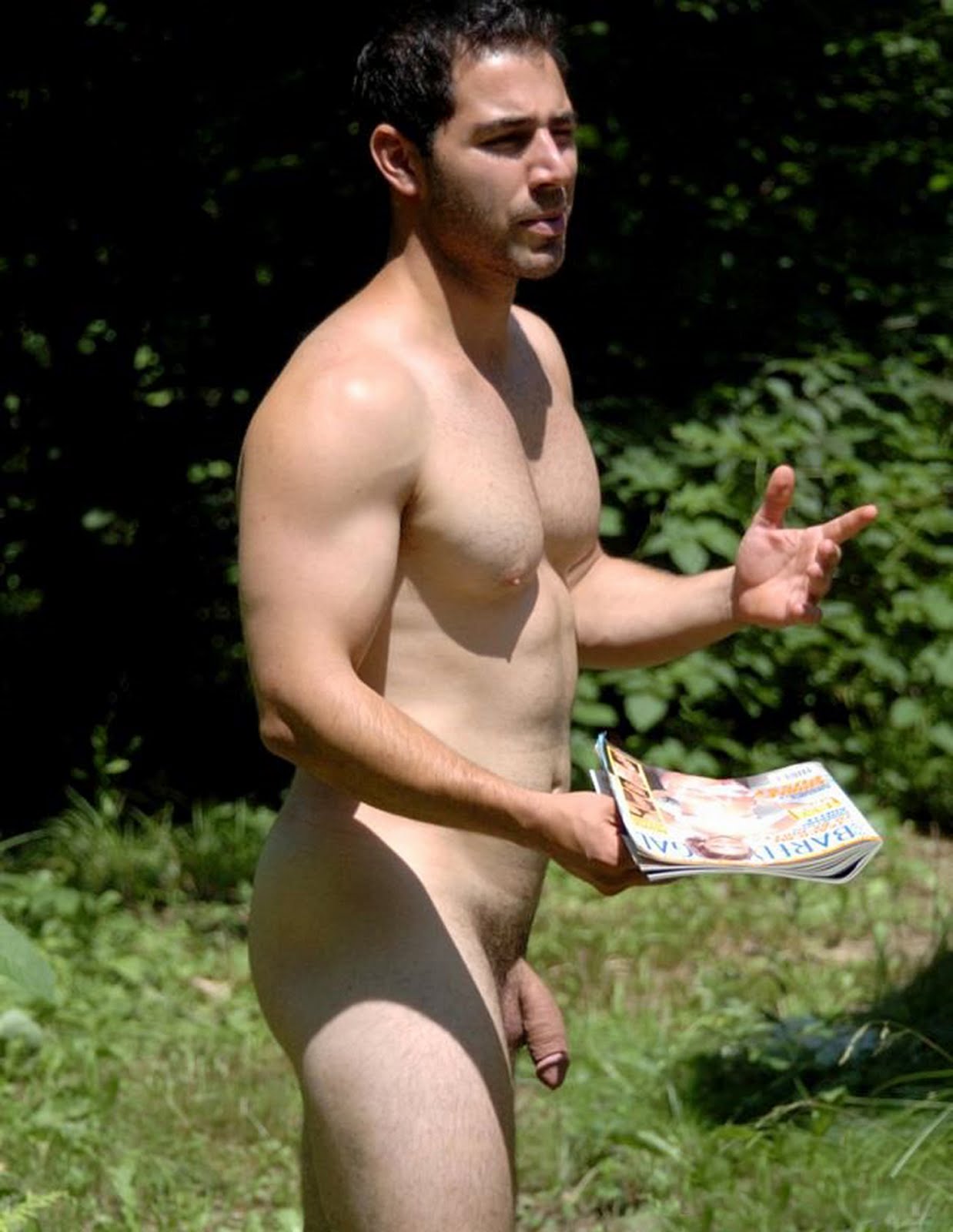 selfie nude men outdoors