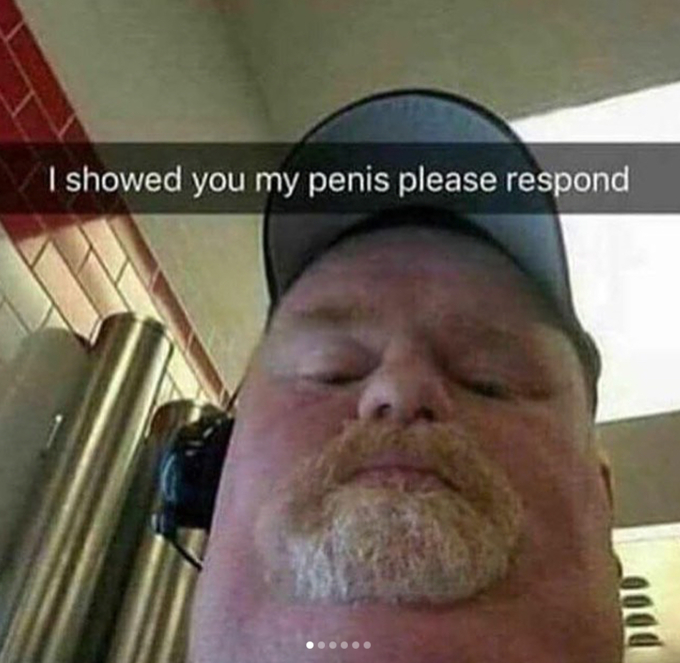 Showed him my penis - Porn pic