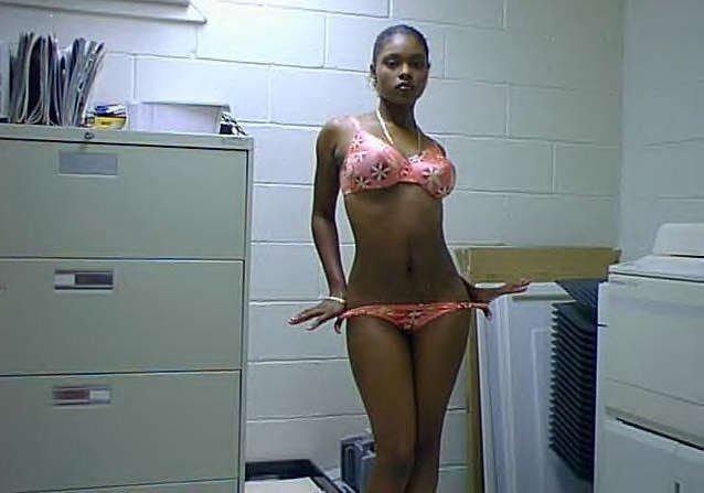 Sexy naked black girl homemade image photo