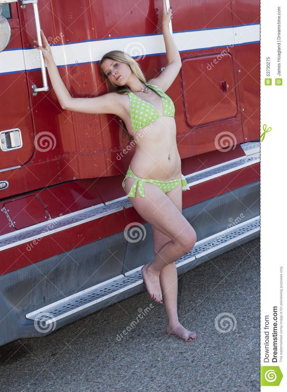 Pancake reccomend Bikini girl and truck
