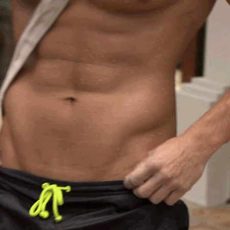 Ripped abs men gif