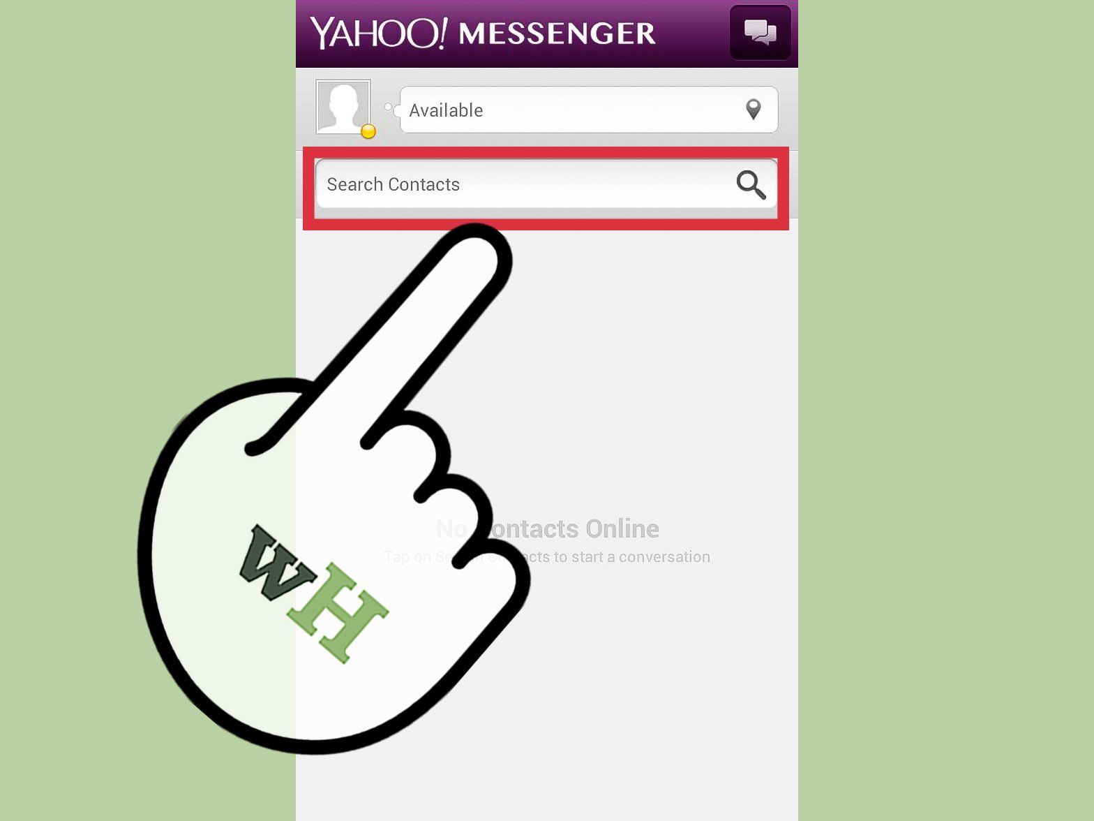How to search for someone on yahoo messenger
