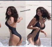 Selena Gomez Black Naked
