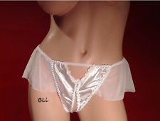 Stretch reccomend Crotchless satin panties women