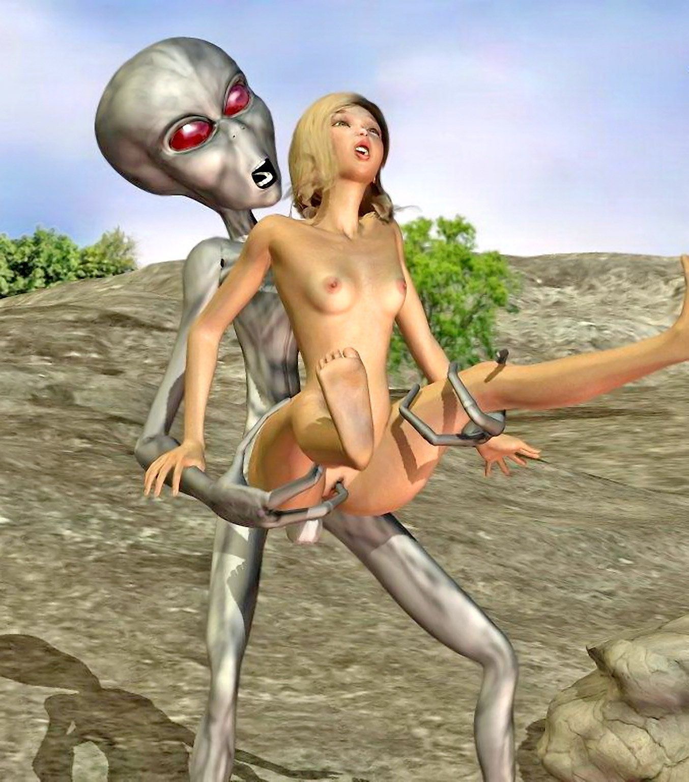 Aliens fucking humans naked