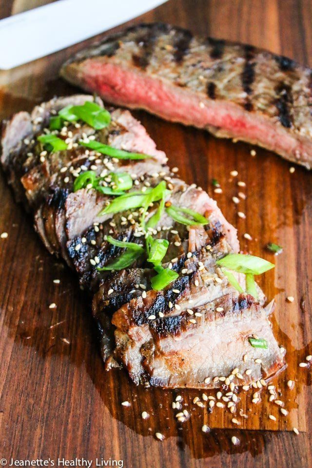 Asian flank marinated steak