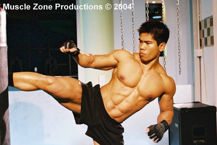 Asian gallery man muscular