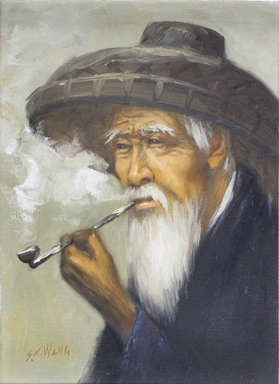 Moonstone reccomend Asian man smoking painting