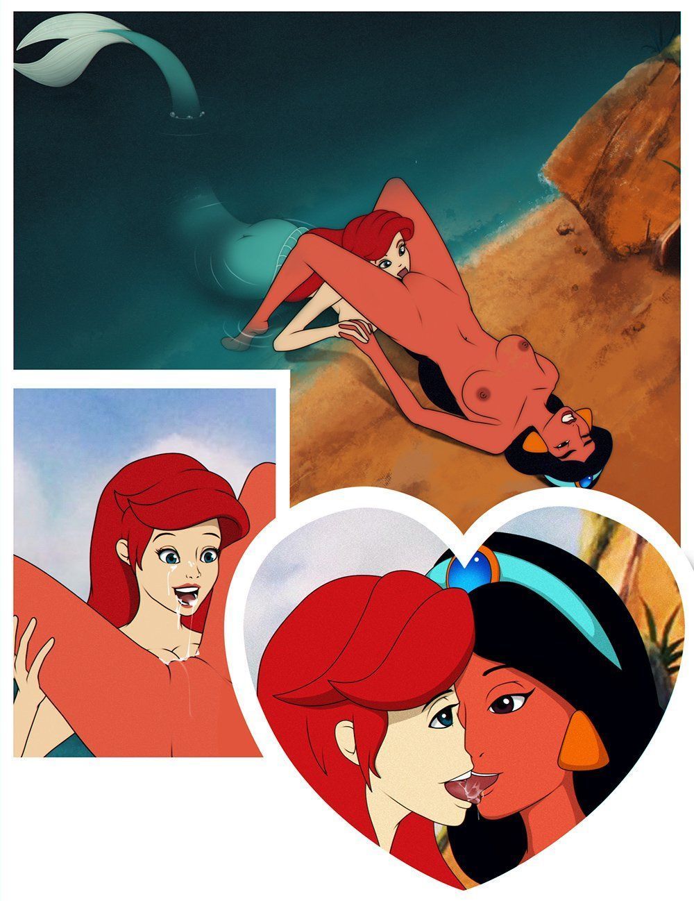 Honey reccomend Little mermaid licking pussy