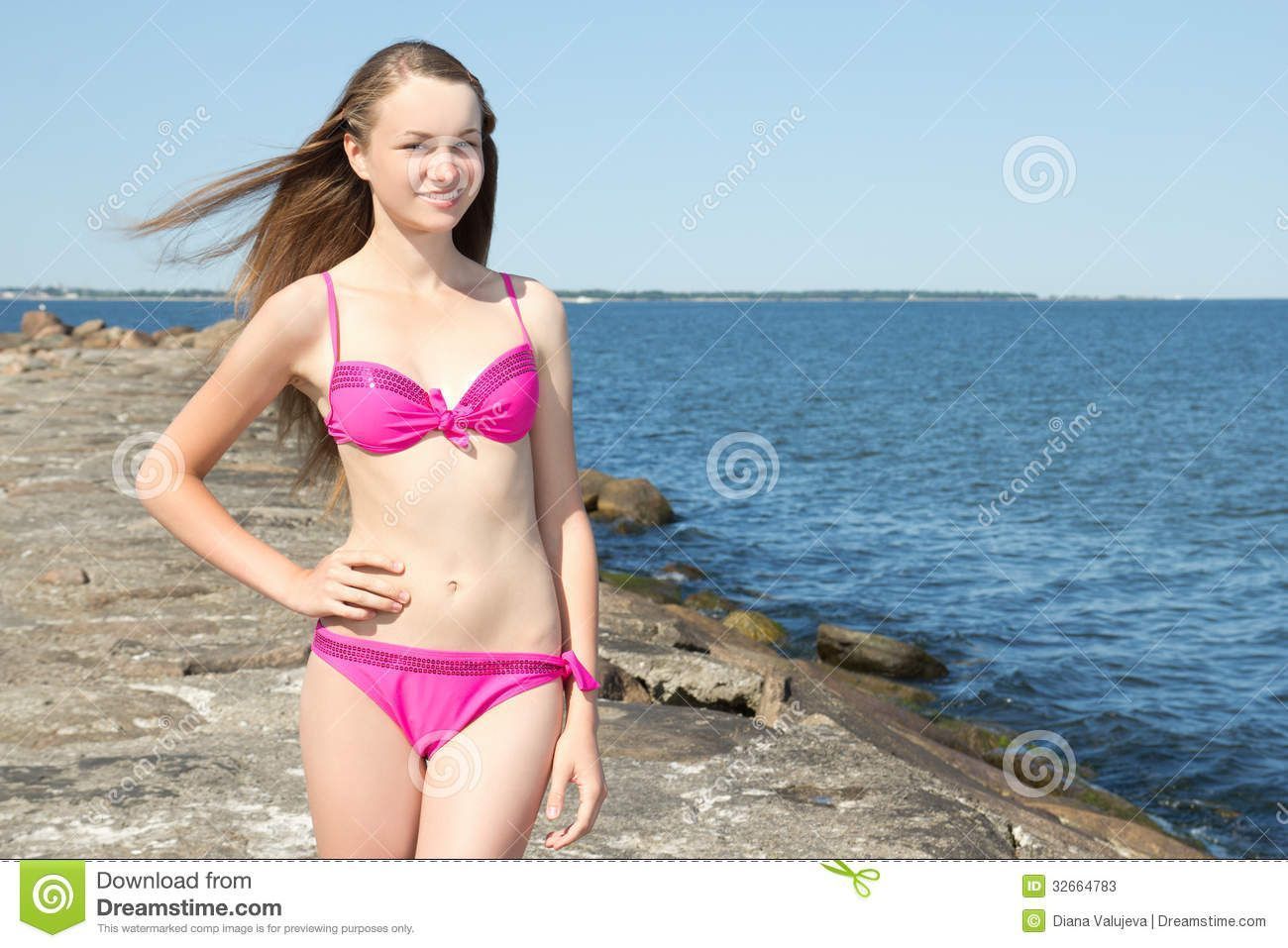 Beautiful young bikini