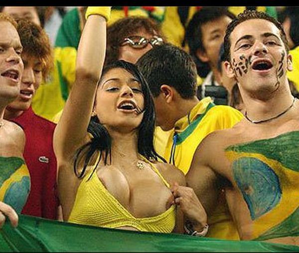 Brazil soccer boob