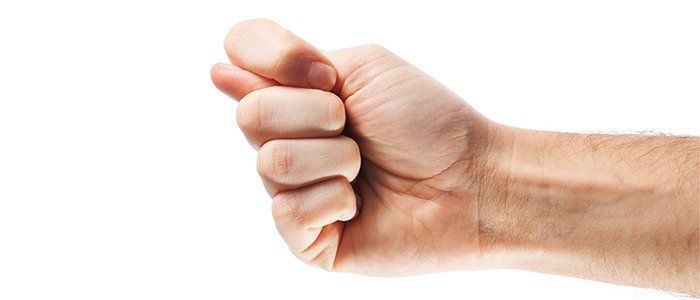 Soviet hand gesture thumb