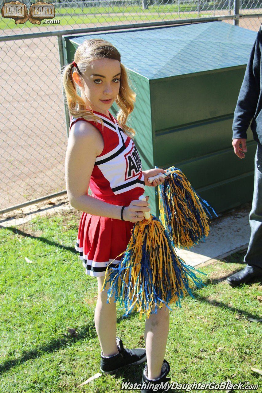 best of Cheerleader sucking teen Blonde