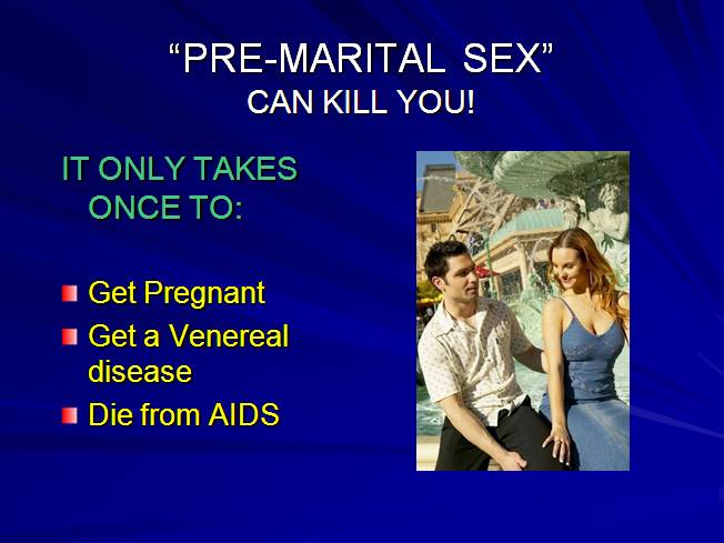 Effects of pre marital sex