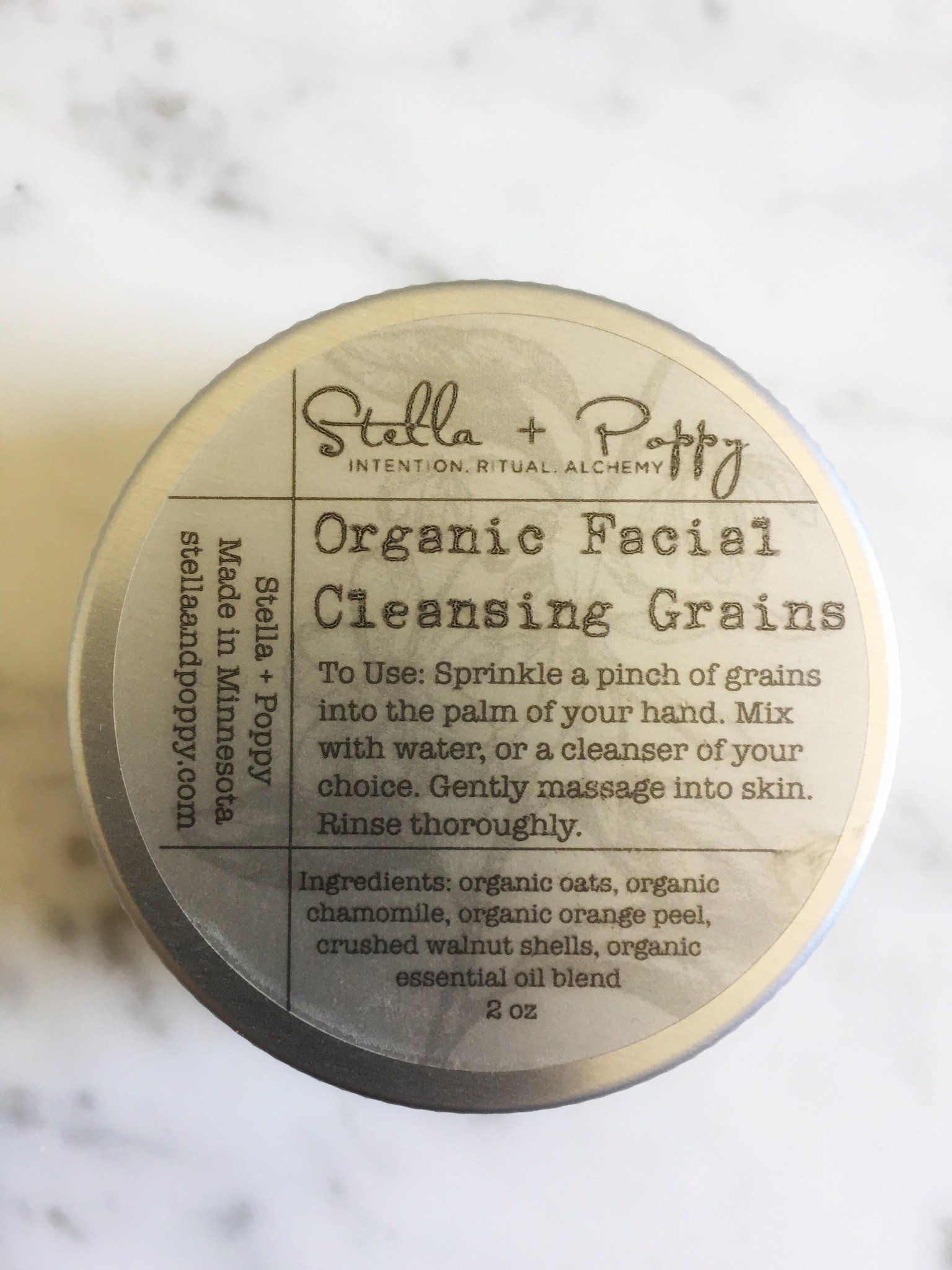 Champ reccomend Facial cleansing grains