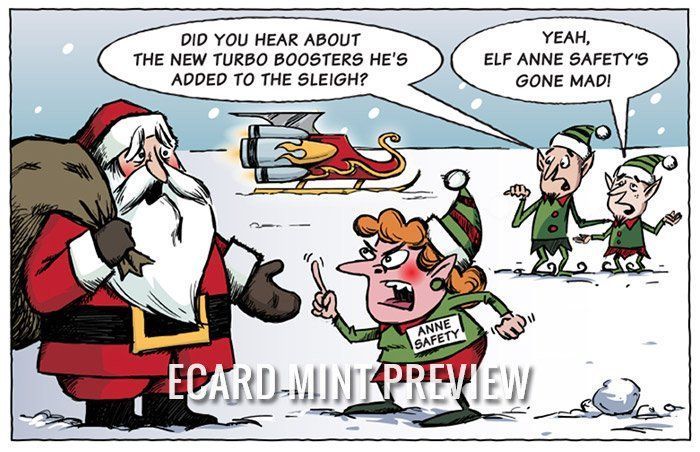 Funnny christmas comic strip