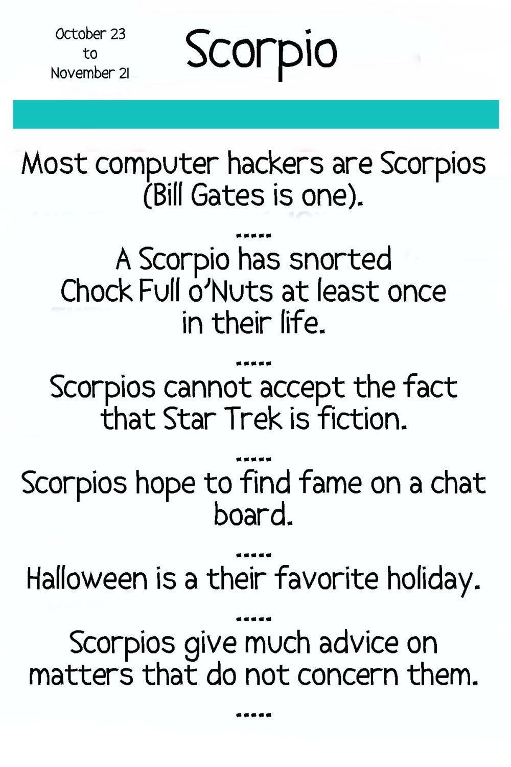 best of Scorpio Funny horoscopes