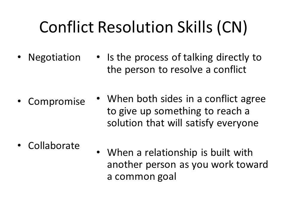 How to resolve conflict in dating