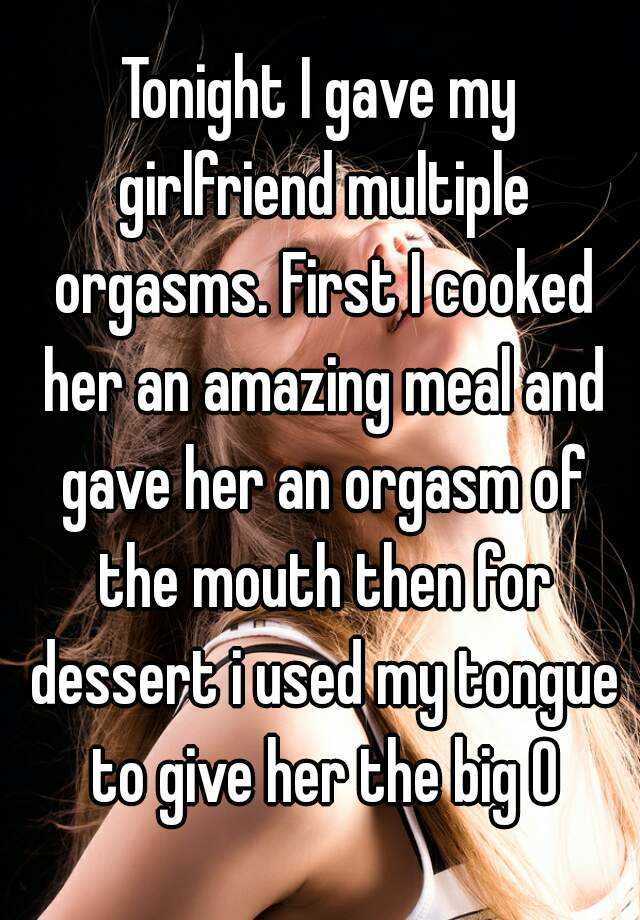 I made her orgasm