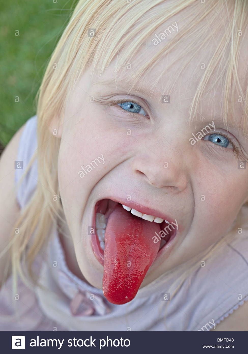 T-Rex reccomend Little girl tongue close up