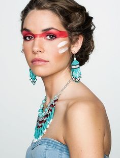 Bullseye reccomend Native american half red facial image