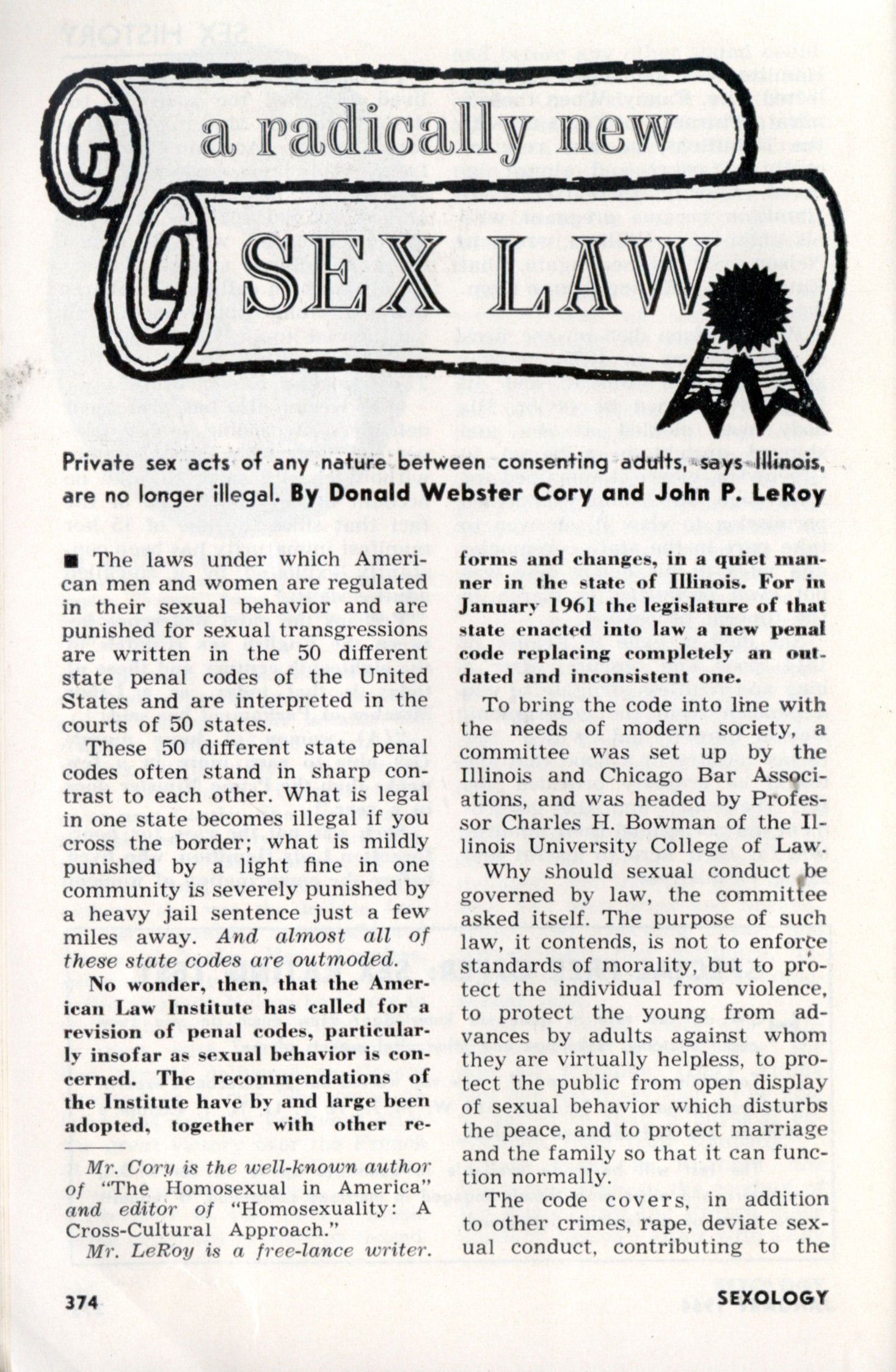 Sex between consenting adults