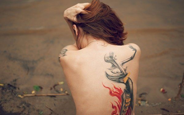 best of Piece nude Side girls tattoos for